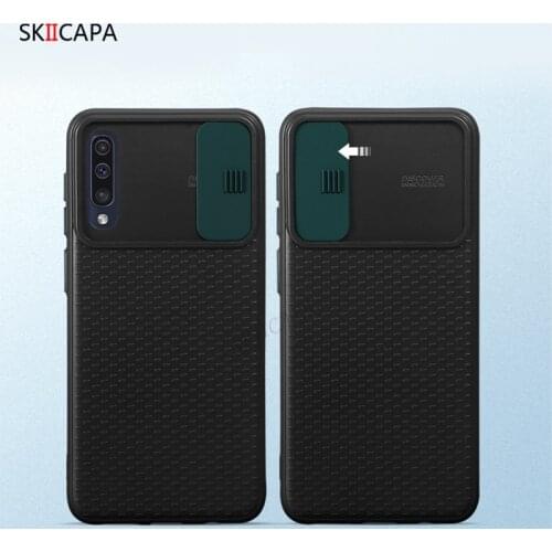 Slide Camera Lens Protection Phone Case For samsung A51 A50S A70S A81 A91 S10 Lite S20 Ultra Note 10 Plus Shockproof Phone Case