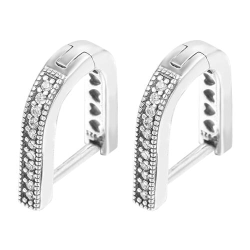 CKK 925 Sterling Silver U-shaped Hoop Earrings Original Jewelry Making For Women Gift