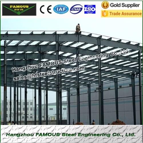 Pre-engineered steel structure building for storage warehouse