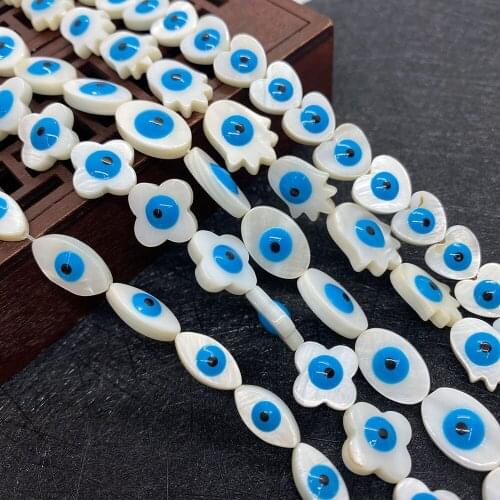 Natural Freshwater Pearl Shell Heart Shaped Horse Eye Oval Demon Eye Making DIY Earring Necklace Decoration Accessories