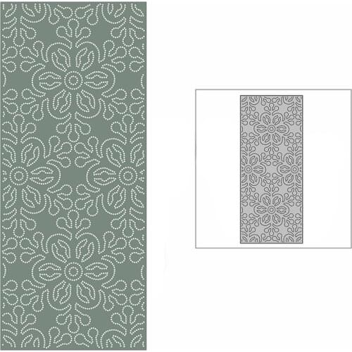 New Slim Dotted Floral Snowflakes Background Plate 2021 Metal Cutting Dies for DIY Scrapbooking and Card Making Embossing Craft