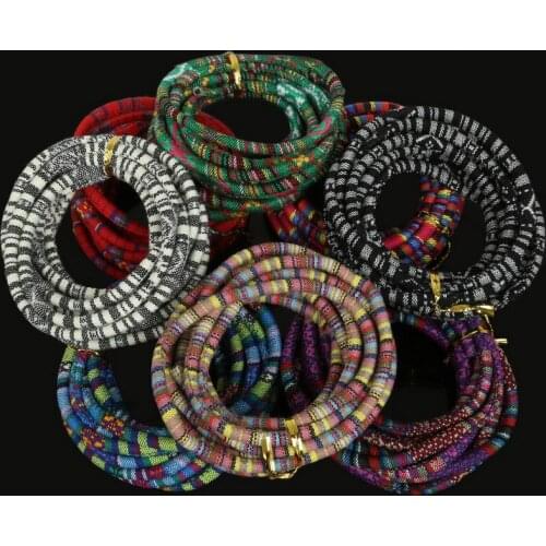 New Arrival 3meters/lot Multicolors Bohemia Fabric Cord Rope String 5mm Diameter for DIY fashion Bracelet Women Necklace jewelry