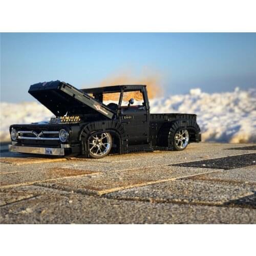 New small particle technology building block mechanical gear MOC-37562 F100 Truck SUV sports car assembly toy boy gift