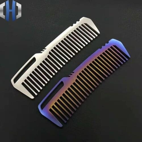 Titanium Comb For Men And Women Comb Hair Cutting Comb EDC