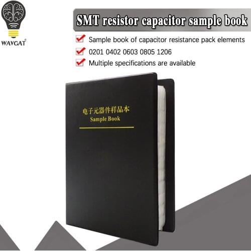 SMD Resistor 0201 0402 0603 085 1206 1% Many varieties capacitor resistor pack engineer professional component sample book