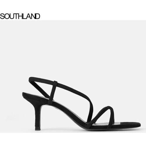 SOUTHLAND New summer word with sandals Female Brand womens shoes fashion suede with open toe thick with womens shoes