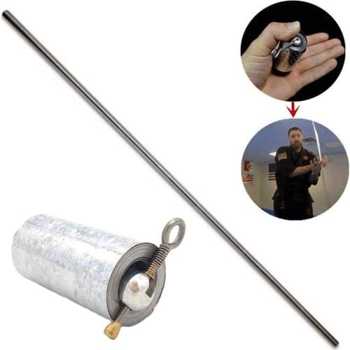 Telescopic Baton Self-defense Stick Silver 1.1M / 1.5M Stick Self Poartable Gold Wand Stick Hoop Defense Prop Self-defense N8S1