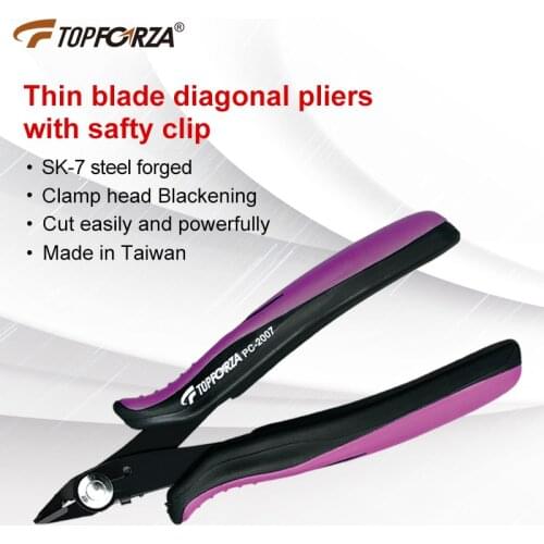 Thin Blade Diagonal Cutting Pliers Oblique Mouth Plier Cutters Electronical Repair Work Tool DIY Handl Tools