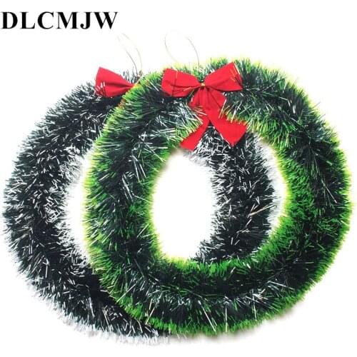 35cm Chrismas Decor Wreath for Supermarket Hotel windows Christmas Tree Garland Party supplies Home Hanging Pendant Decoration