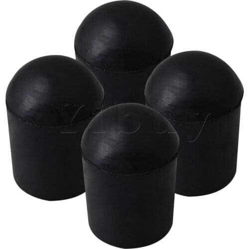 Yibuy 4PCS Black Rubber Cello Rubber Mats Bass Musical Tool Accessories