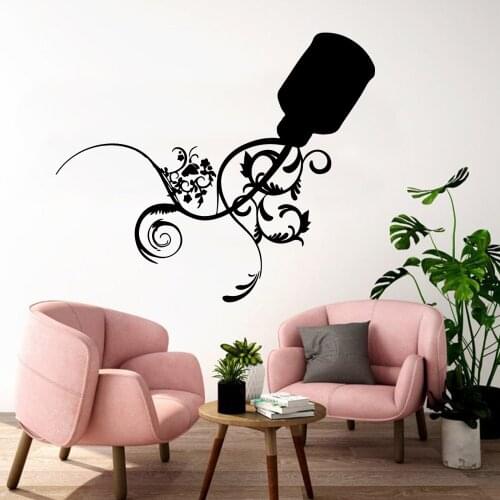 Funny Beauty Salon Art Sticker Waterproof Wall Stickers For Living Room Kids Room Removable Decor Wall Decals