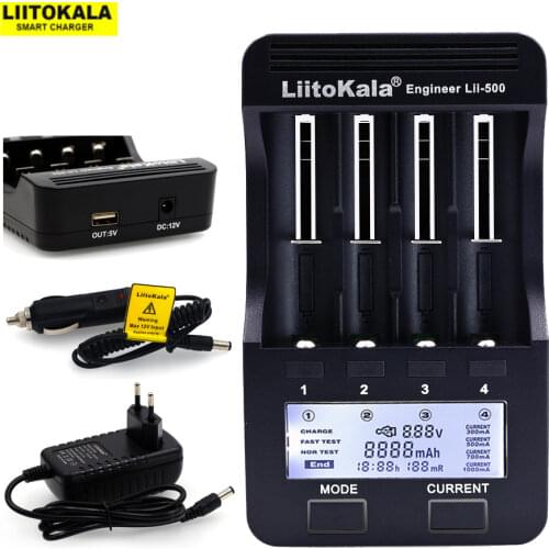 Liitokala lii-500 400 300 Lii-PD4 S1 LCD 3.7V 18650 26650 18500 18350 16340 17500 21700 20700 1.2V AA AAA Ni-MH Battery Charger