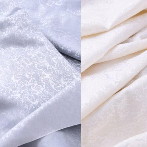 200CM Wide 25MM Floral Jacquard Silk Brocade Fabric for Summer and Spring Dress Clothes Jacket Bedding H423
