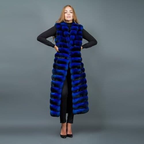 Waistcoat Women Natural Rex Rabbit Fur Vest 2021 New Autumn Winter Warm Fitted Overcoat