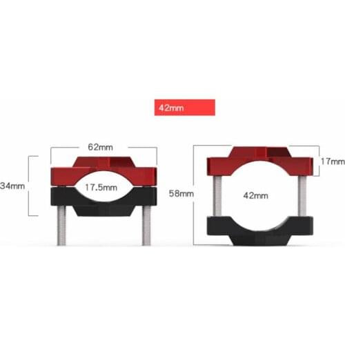 1pc 42mm Motorcycle Stent Modification Accessories Auxiliary Spotlights Fixed Bracket Fixture Handlebar Stent