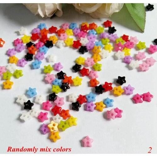 200pcs/lot About 6mm Multicolor mix Color Mini Buttons Sewing Tools Decorative Button Scrapbooking Garment DIY Accessories