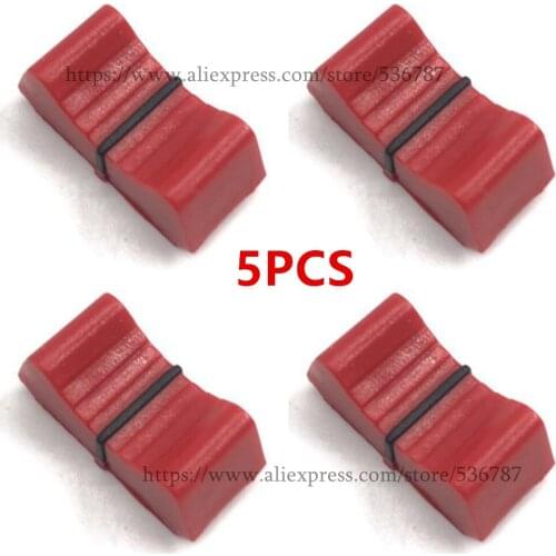 5PCS Slider Fader Knobs red color fader knob replace FOR ALLEN & HEATH XONE 1D 2D 3D 4D 32 62 464 S2