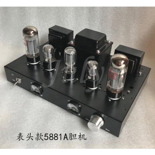 5881A tube power amplifier, 7w+7w manual scaffolding amplifier, 5u4c rectifier, frequency response 20hz-20khz