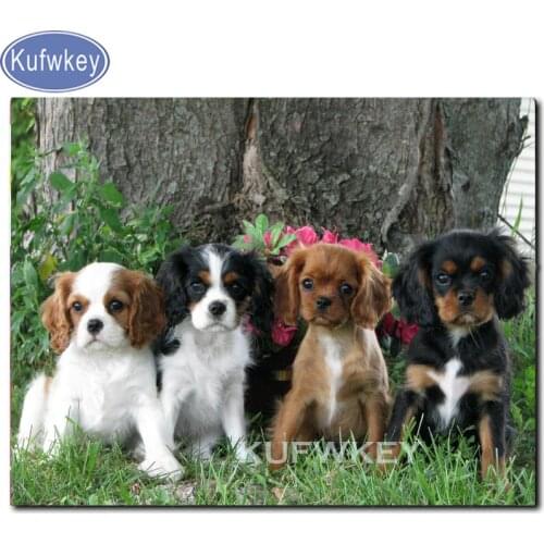 Diamond embroidery Cavalier King Charles Spaniel diy 5d diamond painting full square/round diamond mosaic animal pet 3d picture