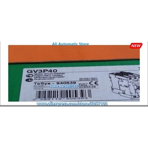 GV3P40 GV3-P40 30-40A GV3P50 GV3-P50 50A GV3P65 GV3-P65 63A Motor Circuit Breaker Motor Protection Switch New