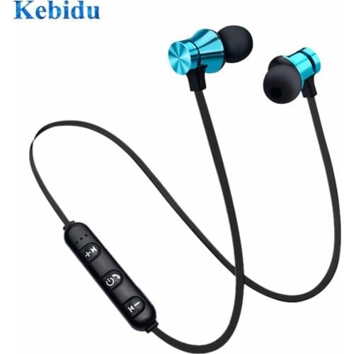KEBIDU Bluetooth Earphone Magnetic earphones XT-11 V4.2 In-ear Headset Hands-free Noise Reduction Sports Running Wired Earphone