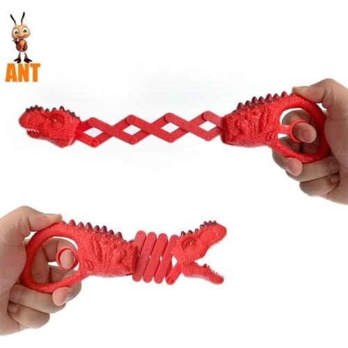 Creative Dinosaur Telescope Spring Manipulator Clip Tyrannosaurus Rex Decompression Trick Magic Toys Children Gift Zappelling