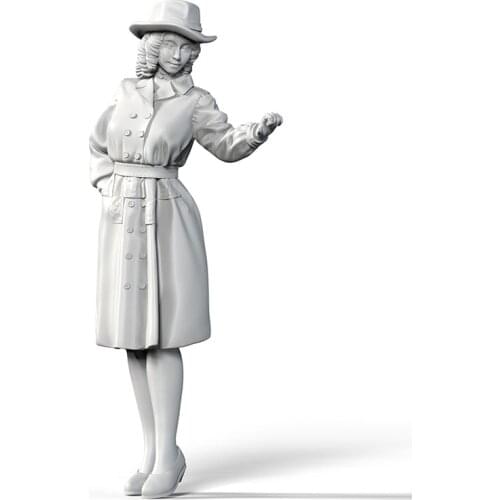 1/35 Assembly Resin Figure kit Girl