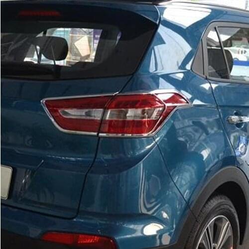 For Hyundai Cantus Creta ix25 2014 2015 2016 2017 2018 2019 Rear Light Cover Trims Taillight Frame Trims Car Styling Accessories