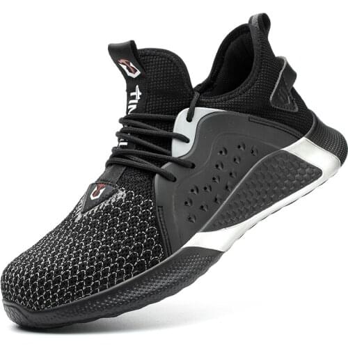 2021 New Arrival Indestructible Work Safety Boots Steel Toe Cap Safety Shoes Men Work Sneakers Male Work Boots Men Shoes