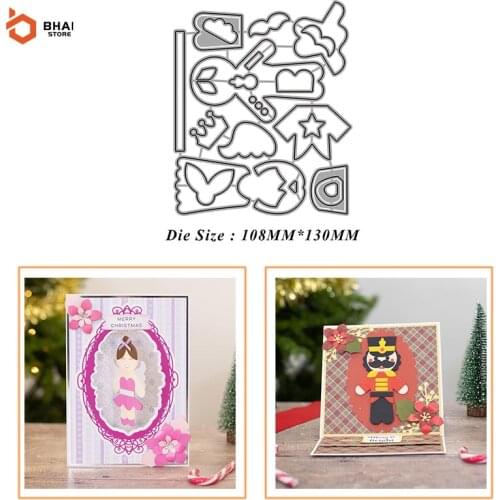 New Arrivals Boy Girl Dolls Metal Cutting Dies Scrapbooking DIY Album Stamp Paper Card Embossing Decor Craft