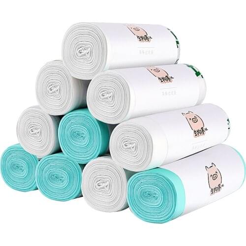 Disposable Corn Biodegradable Household Garbage Bags Classified Toilet Cleaning Kitchen Trash Bags Thicker Plastic Bags