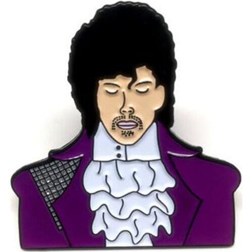 Prince Rogers Nelson Pin Purple Music badge