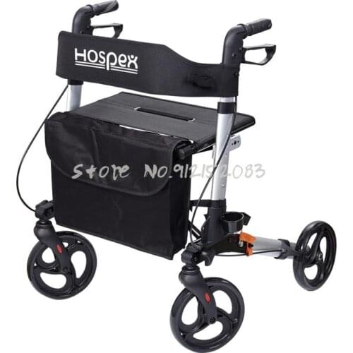 Elderly Trolley Walker With Old Shopping Cart Walker Assisted Walking Walker Foldable Scooter