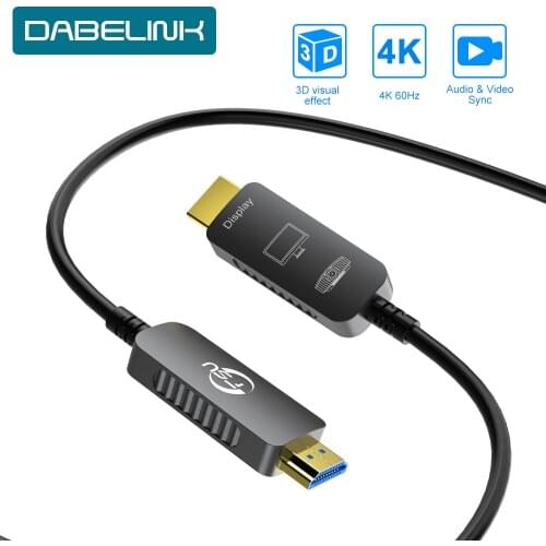 DABELINK HDMI to HDMI2.0-compatible Cable 4K 60Hz 18Gbps Speed Support 3D Effect For TV Box Projector Television