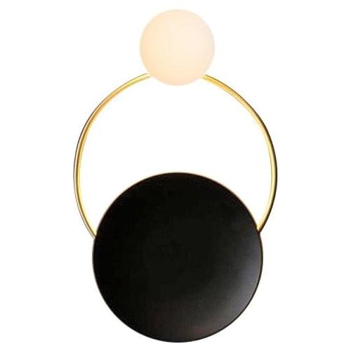 Nordic Modern Living Room Wall Light Creative Art Brass Gallery Bedside Hall Decr Led Light Fixtures Free Shipping WJ011418