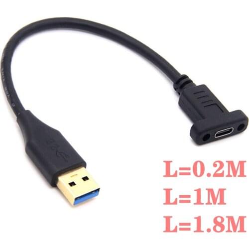 Type C Cable USB 3.1 Female to USB 3.0 Male Data Connector Cable Adapter Converter For Macbook Android Mobile Phone Lobile Phone