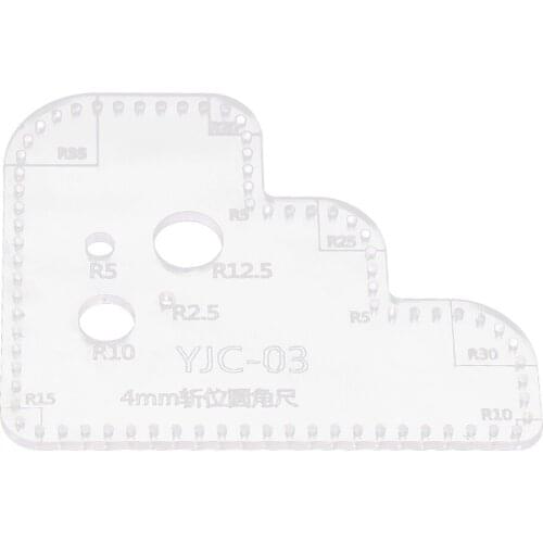 3/3.38/3.85/4mm Leather Craft Acrylic Cutting Circle Corner Stitching Stencils