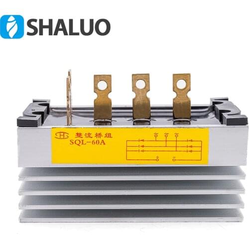 Three phase SQL60A generator rectifier diode rectifier bridge 60A AMP diode rectifier bridge kit for generator