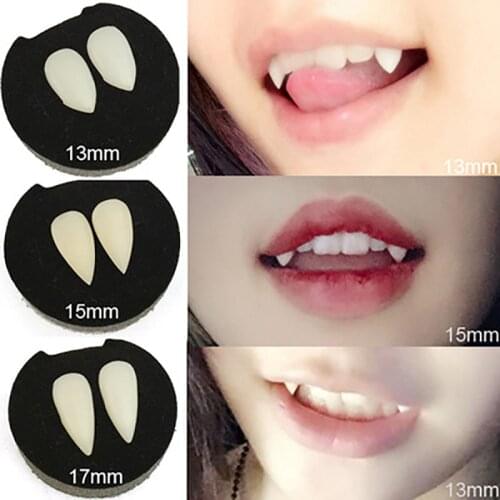 Halloween Horrific Fun Clown Dress Vampire Teeth Halloween Party Cosplay Dentures Props Zombie Devil Fangs Tooth With Dental Gum