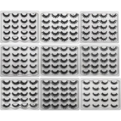 10 pairs 3d mink eyelashes natural long false eyelashes dramatic makeup lashes thick eyelashes volume long eyelashes