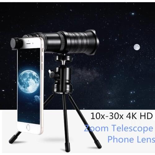 18-30X HD Adjustable Telephoto Zoom Lens Professional Mobile Phone Camera Telescope Lenses for Huawei iphone xiaomi Smartphone