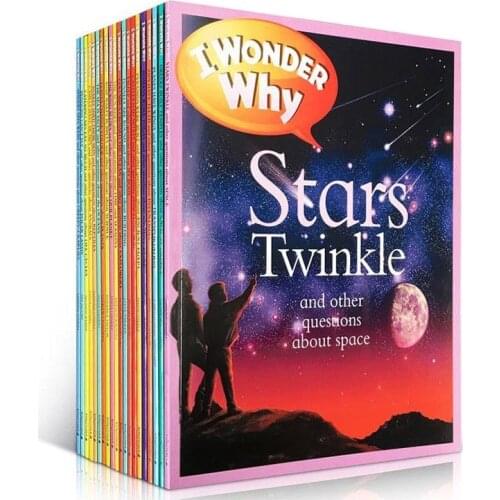 24 Books/Set I Wonder Why English Reading Book Children Encyclopedia Science Story Books