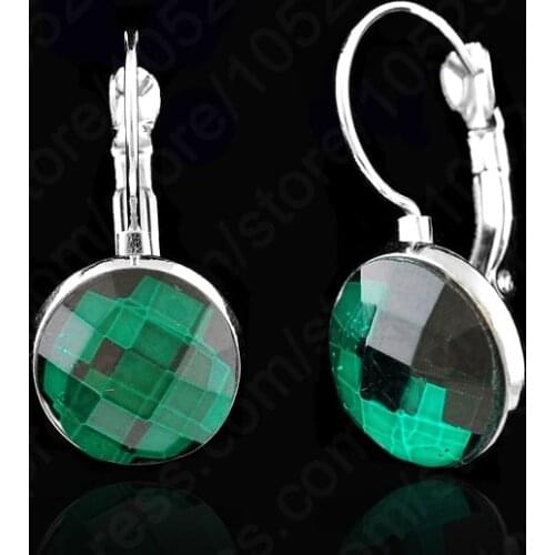 5 Colors Option 1Pair Free Shipping Elegant AAA Shiny Crystal Lever Back Woman Jewelry Earring For Wedding Party