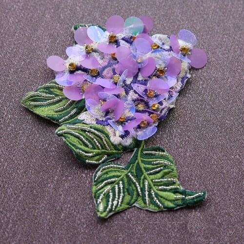 Sequins beaded Embroidered patches strijk applicaties voor kleding sew on designer patches for jeans parches bordados para ropa