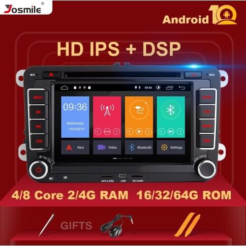 2 Din Android 10 Car Radio GPS Navigation For VW Passat B6 T5amarok volkswagen Skoda Octavia 2Polo seat leon golf 5 6 Multimedia