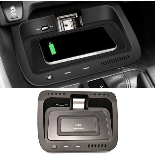 For Toyota RAV4 RAV 4 2019 2020 10W car QI wireless charger wireless phone holder center console storage box charging plate