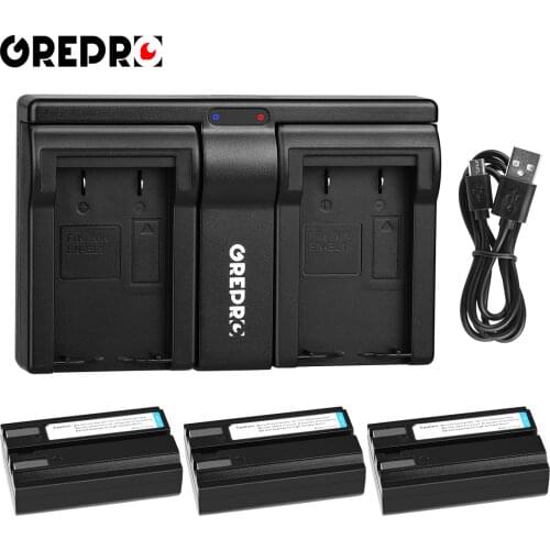 EN-EL1 ENEL1 Camera Battery for Nikon Coolpix 500 775 880 885 990 4300 4800 5000 5700 8700 Minolta A200 DG5W + EN EL1 Charger