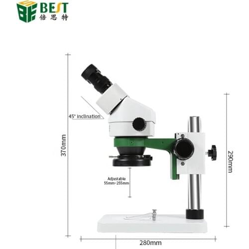 BEST Binocular Stereo Microscope 10X/20X Above LED Lights PCB Solder Tool Mobile Phone Repair Mineral Watching Microscope