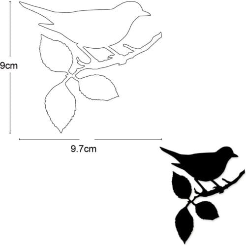 Bird On Branch Metal Cutting Dies for DIY dies Scrapbooking Decorative Embossing dies Paper Cards Making Crafts Dies new 2020