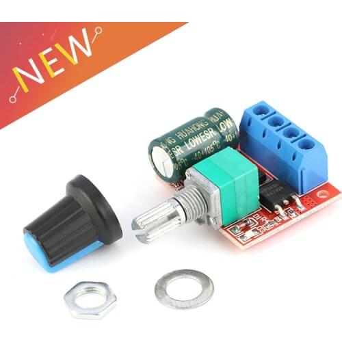 Mini PWM DC-DC Motor Speed Controller Module 5V-28V 5A 90W Speed Regulator Control Adjust Board Switch 24V
